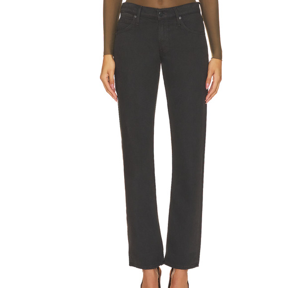 NWT MOTHER SNACKS! The Down Low Sweet Tooth Skimp Waist Size 29 Faded Black Wash - Picture 1 of 5
